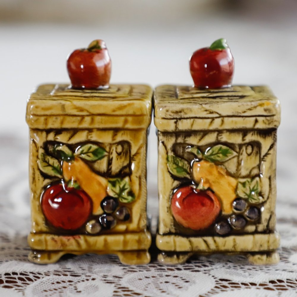 Lefton Fruit Motif Salt and Pepper Shakers